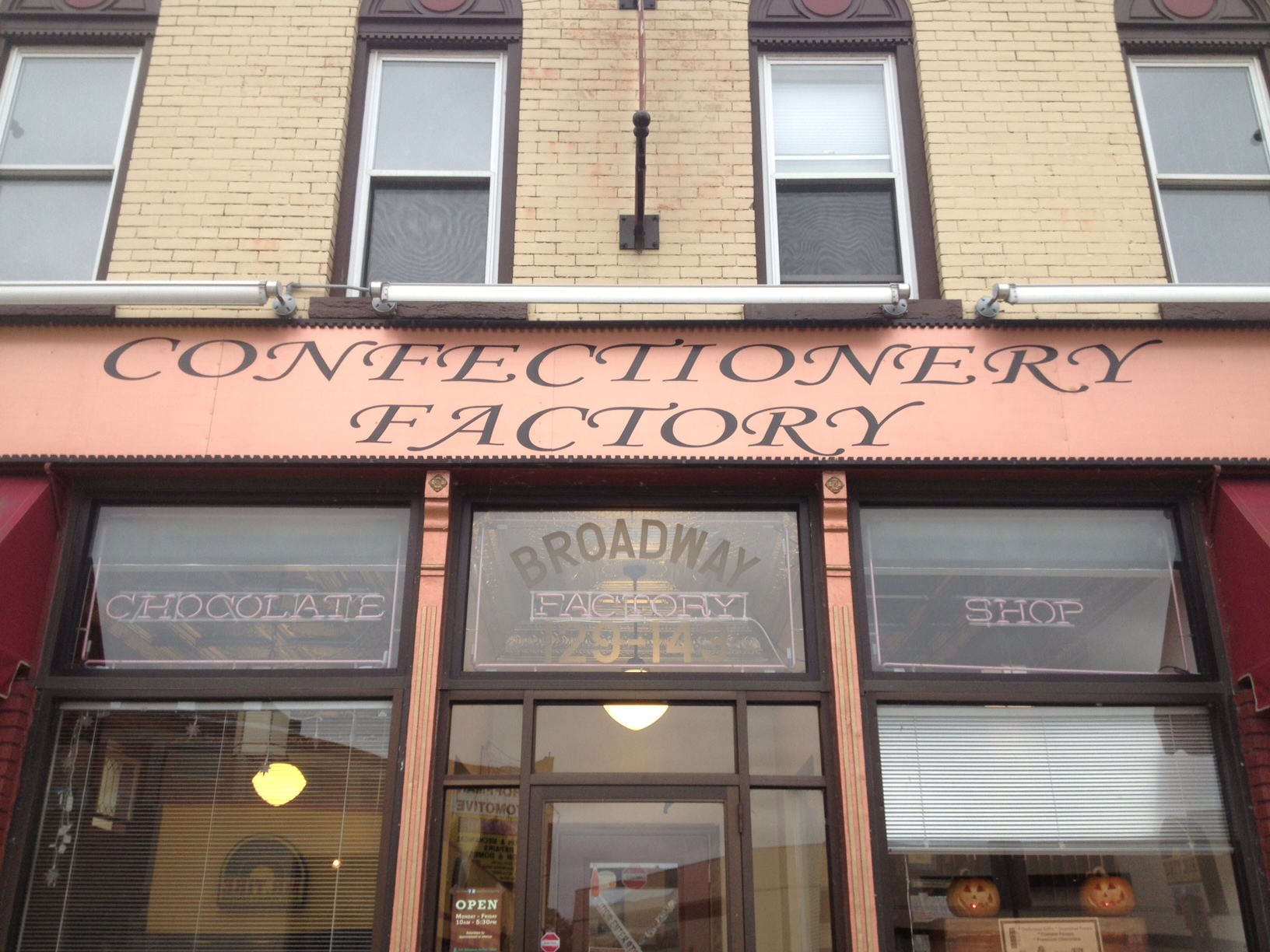 The first chocolate shop and factory that I visited in Buffalo, NY