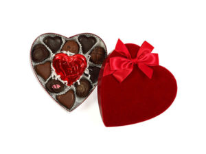 Chocolate Heart Shaped Box